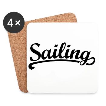 Sailing - Segel Segler Segeln - Untersetzer (4er-Set) - Weiß - Vorne