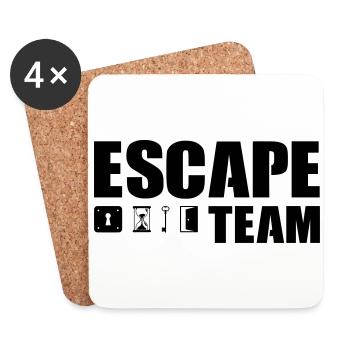 escape room 06 success winning motivation game - Coasters (set of 4) - white - Front