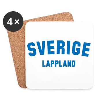 LAPLAND Sverige Suède Suède - Dessous de verre (lot de 4) - blanc - Devant
