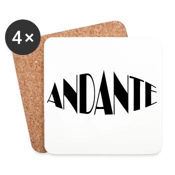 ANDANTE - Untersetzer (4er-Set) - Weiß - Vorne