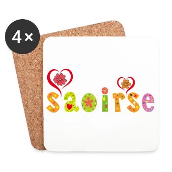 Saoirse Design Personnalisé - Dessous de verre (lot de 4) - blanc - Devant