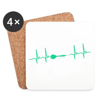 Darts Darts Darts - Coasters (set of 4) - white - Front
