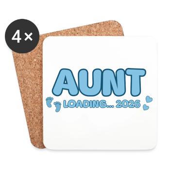 Tante Loading 2026 - Dessous de verre (lot de 4) - blanc - Devant