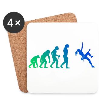 Die Bergsportlerinnen und Climbing passen zusammen - Untersetzer (4er-Set) - Weiß - Vorne