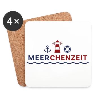 Meerchenzeit - Untersetzer (4er-Set) - Weiß - Vorne