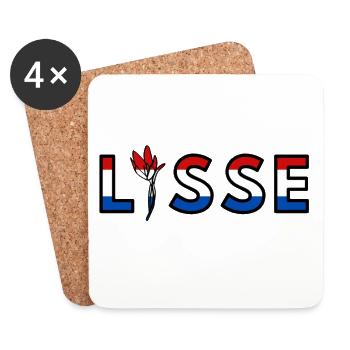 Lisse Pays-Bas en Europe - Dessous de verre (lot de 4) - blanc - Devant