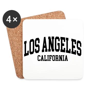 Los Angeles - Dessous de verre (lot de 4) - blanc - Devant