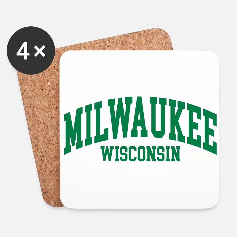 Milwaukee - Untersetzer (4er-Set) - Weiß