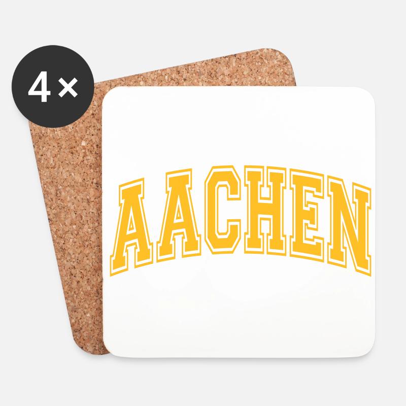 Aachen - Untersetzer (4er-Set) - Weiß