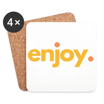 ENJOY.04 - Untersetzer (4er-Set) - Weiß - Vorne