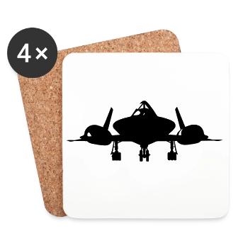 SR-71 - Untersetzer (4er-Set) - Weiß - Vorne