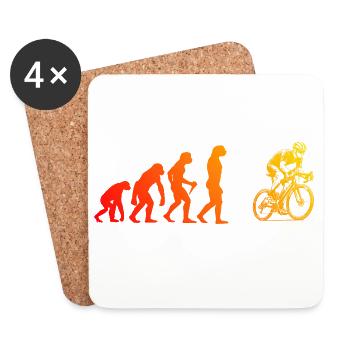 J'adore les vélos de route, super design pour les vélos de course ! - Dessous de verre (lot de 4) - blanc - Devant