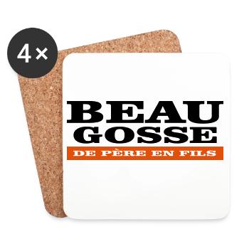 Handsome Kid From Father To SON - Coasters (set of 4) - white - Front