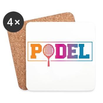 Padel Sport - Coasters (set of 4) - white - Front