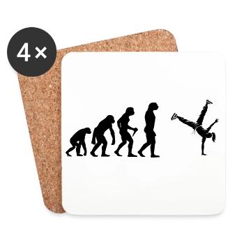 Geschenkidee für eine Dance-Fanin mit Hip-Hop-Tanz - Untersetzer (4er-Set) - Weiß - Vorne