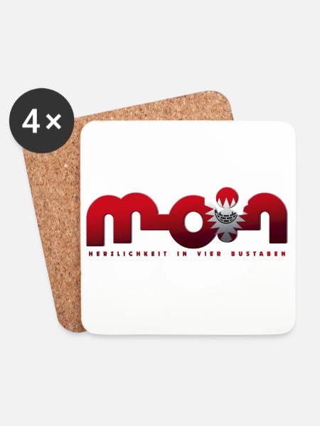 Moin - Untersetzer (4er-Set) - Weiß