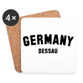 DESSAU Sachsen Anhalt Allemagne - Deutschland - Dessous de verre (lot de 4) - blanc - Devant