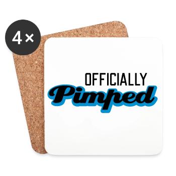 Officially Pimped - Untersetzer (4er-Set) - Weiß - Vorne