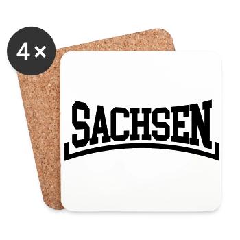 Sachsen - Untersetzer (4er-Set) - Weiß - Vorne