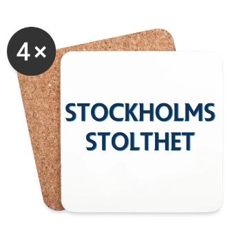 Fierté de Stockholm - Dessous de verre (lot de 4) - blanc - Devant