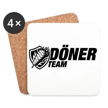 Döner Team - Untersetzer (4er-Set) - Weiß - Vorne