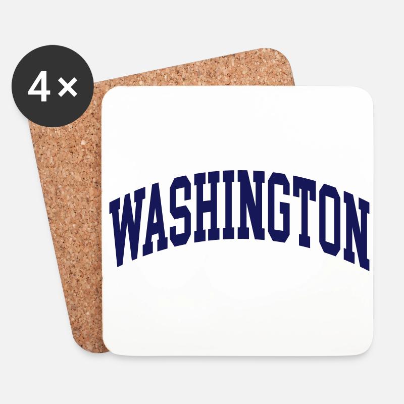 Washington - Untersetzer (4er-Set) - Weiß