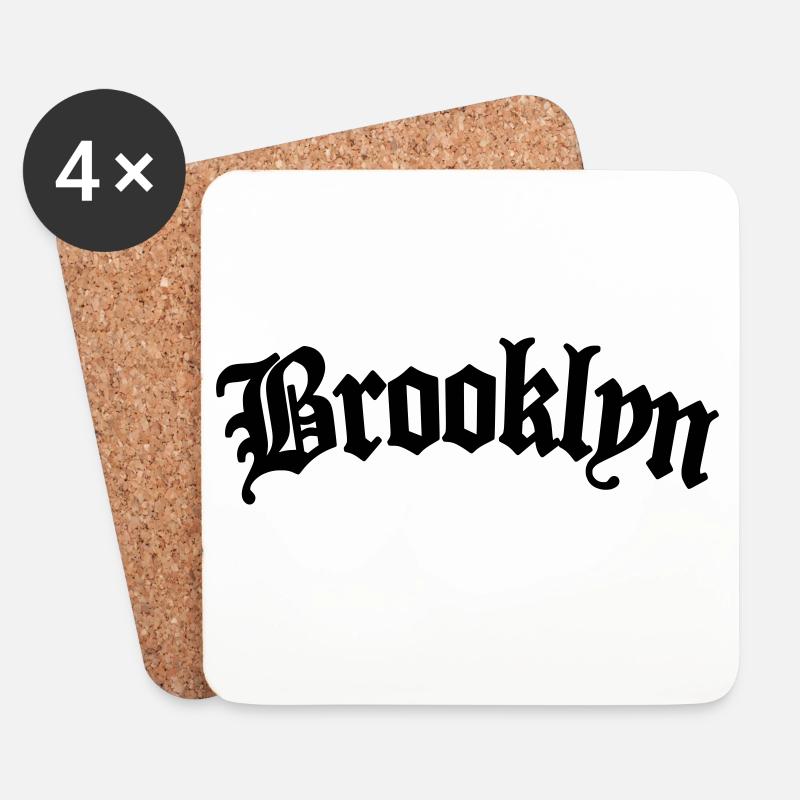 Brooklyn - Coasters (set of 4) - white