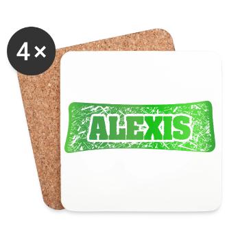 Alexis - Dessous de verre (lot de 4) - blanc - Devant