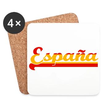 espana - Dessous de verre (lot de 4) - blanc - Devant