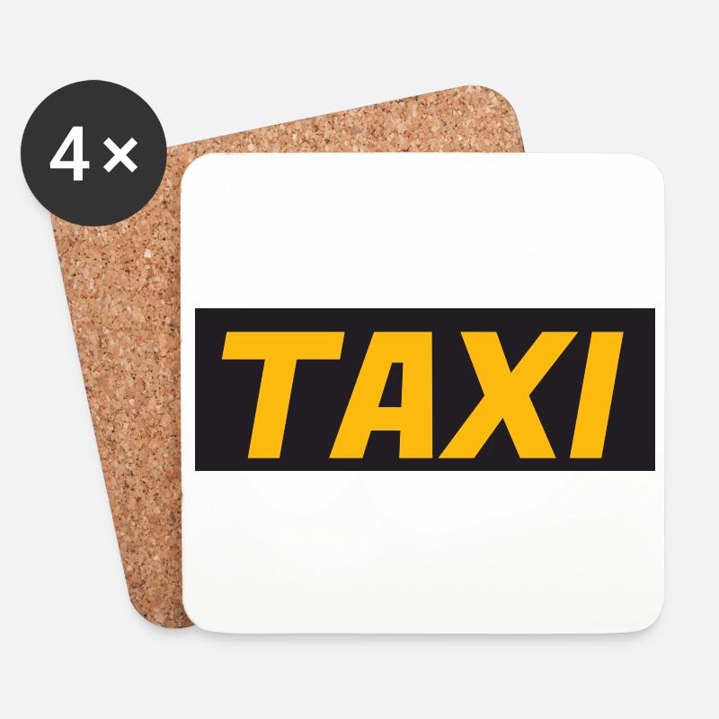 Taxi - Ich bin der Fahrer - Untersetzer (4er-Set) - Weiß