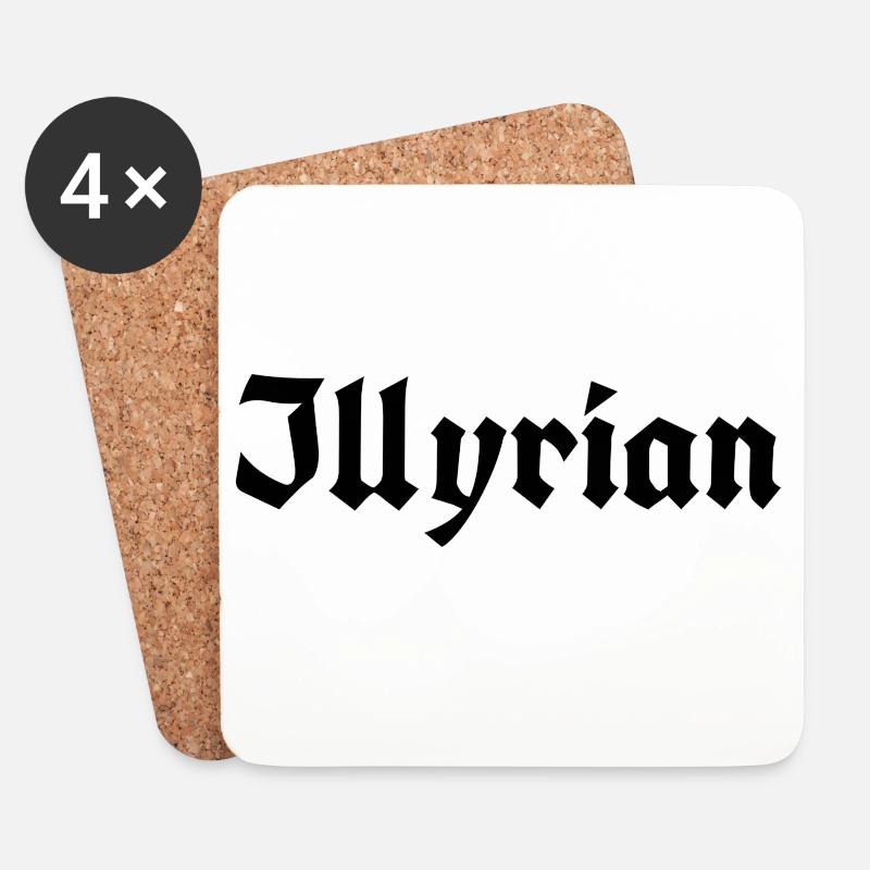 Illyrian - Untersetzer (4er-Set) - Weiß