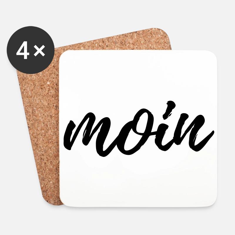 Moin - Untersetzer (4er-Set) - Weiß