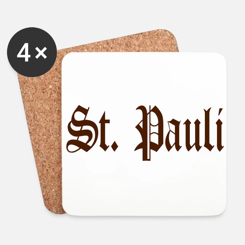 St. Pauli - Untersetzer (4er-Set) - Weiß