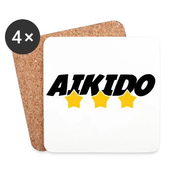 Aikido - Martial Art - Aikido - Coasters (set of 4) - white - Front