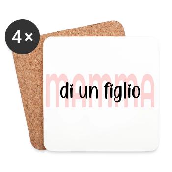 Mother of a child - Coasters (set of 4) - white - Front