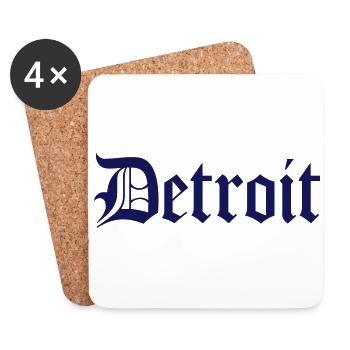 Detroit - Dessous de verre (lot de 4) - blanc - Devant