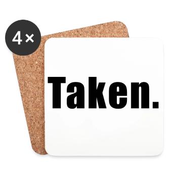 Taken. - Dessous de verre (lot de 4) - blanc - Devant