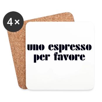 Espresso Italia Italie - Dessous de verre (lot de 4) - blanc - Devant