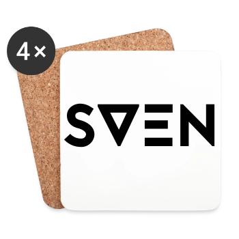 First name Sven - Coasters (set of 4) - white - Front
