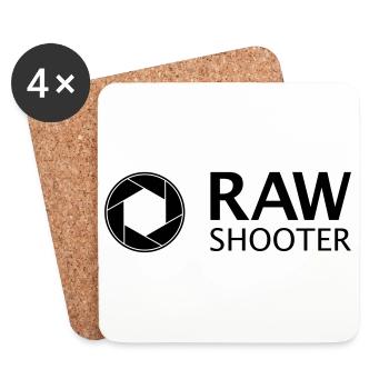 raw shooter - photography in RAW format - Coasters (set of 4) - white - Front