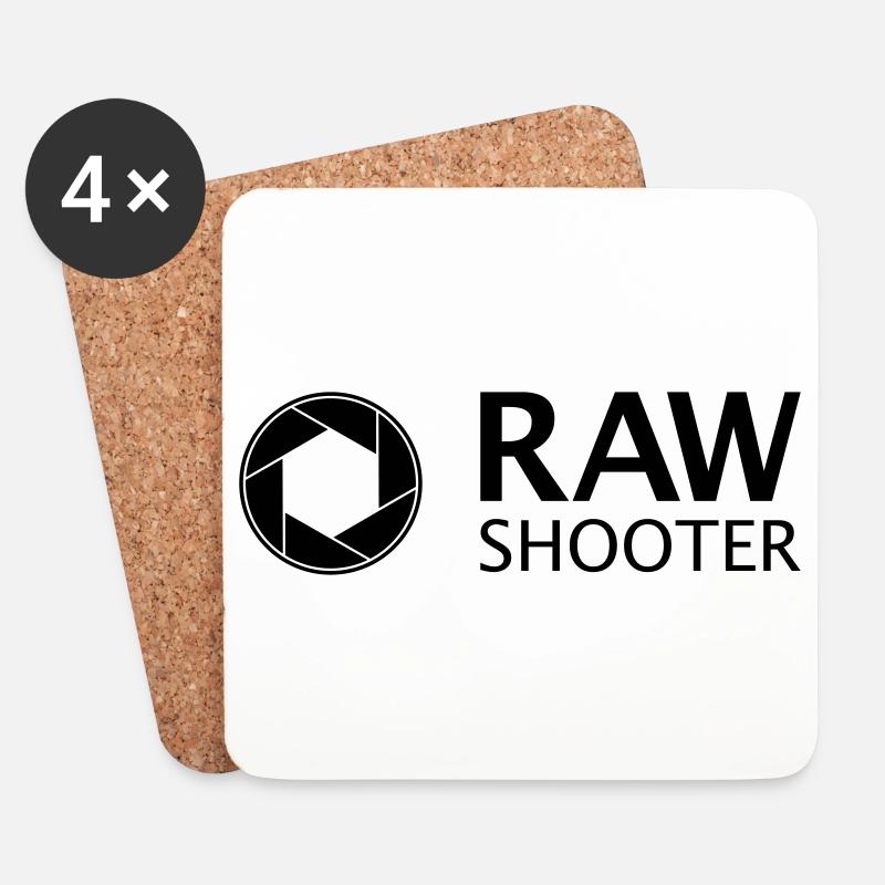 raw shooter - fotografie im RAW Format - Untersetzer (4er-Set) - Weiß