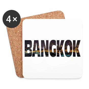 Bangkok - Dessous de verre (lot de 4) - blanc - Devant