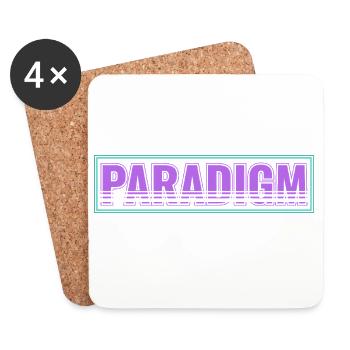 Changement de paradigme – Nouvelle pensée - Dessous de verre (lot de 4) - blanc - Devant