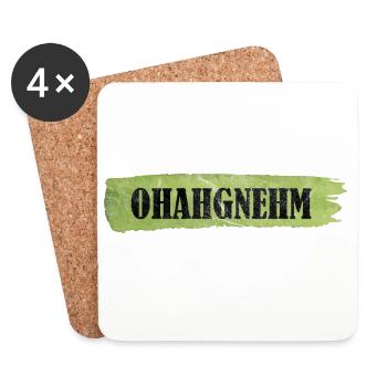 OHAHGNEHM - Dessous de verre (lot de 4) - blanc - Devant