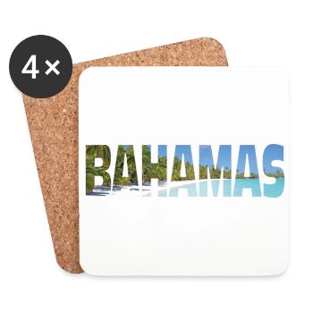Bahamas - Dessous de verre (lot de 4) - blanc - Devant