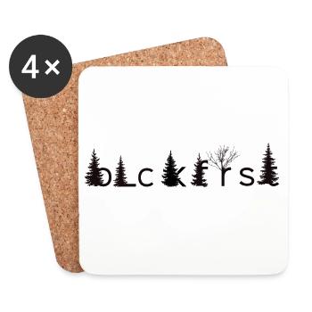 blckfrst black - Untersetzer (4er-Set) - Weiß - Vorne