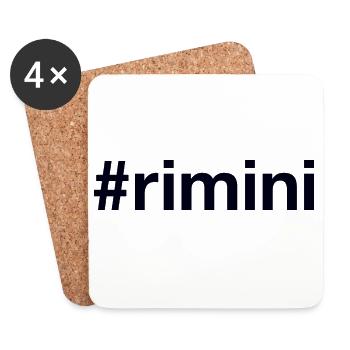 RIMINI Hashtag - Coasters (set of 4) - white - Front