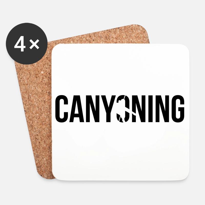 canyoning - Untersetzer (4er-Set) - Weiß