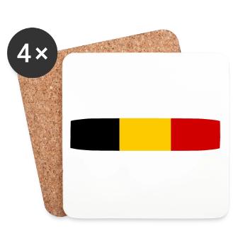 Belgium - Coasters (set of 4) - white - Front