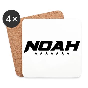 nom de noé - Dessous de verre (lot de 4) - blanc - Devant